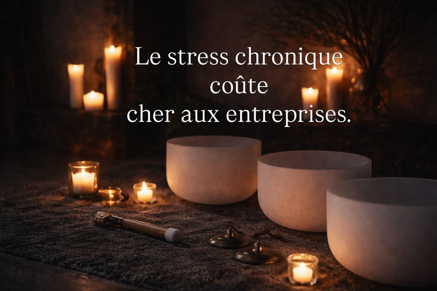 Le stress chronique co&ucirc;te cher aux entreprises.

Baisse de concentration.
D&eacute;cisions pr&eacute;cipit&eacute;es.
Fatigue cognitive.
Turn-over silencieux.

La performance durable commence par la r&eacute;gulation du syst&egrave;me nerveux.
