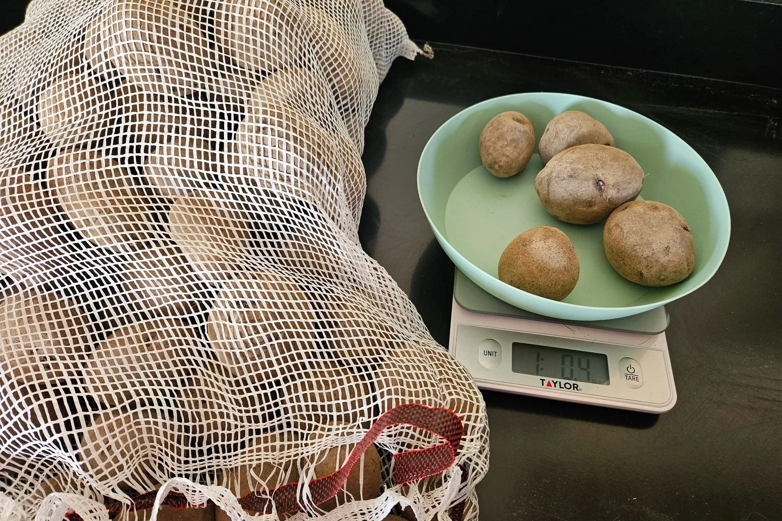 bag of seed potatoes