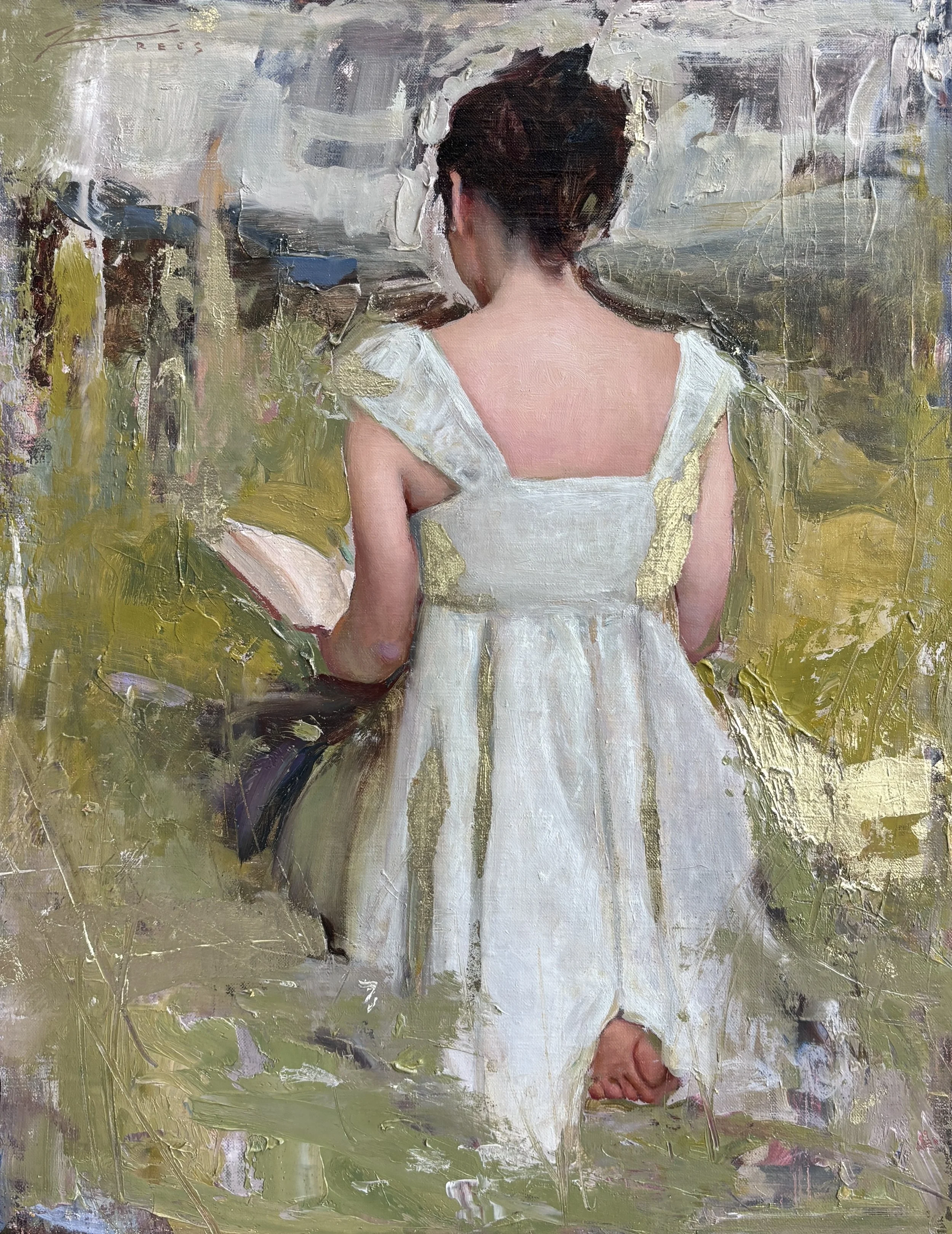 Rees_Gilded Souls_Enthralled_Oil and 18K Gold on Linen Panel_18x14_6500.JPG