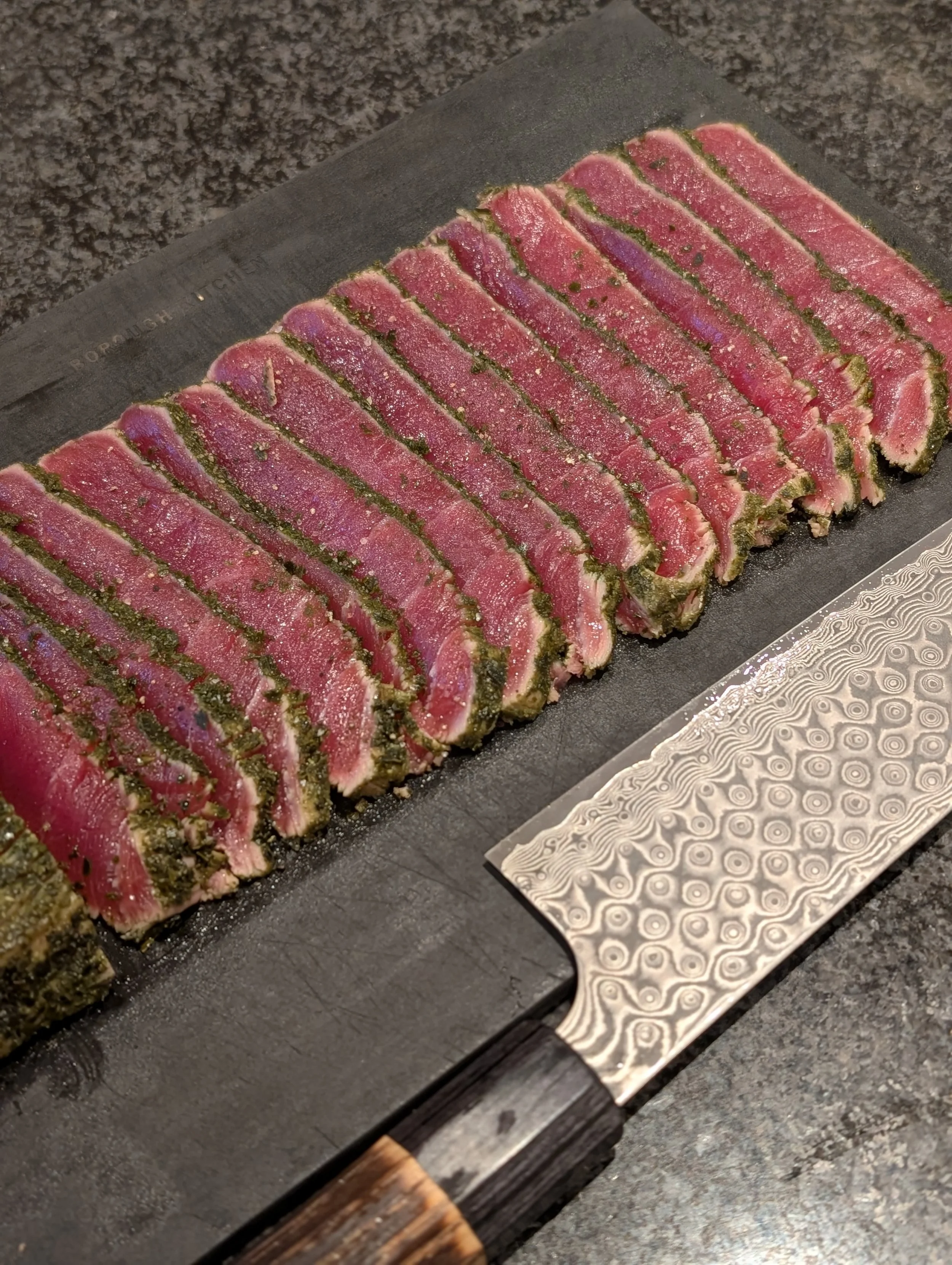 Dulse & Macha Crusted Akami