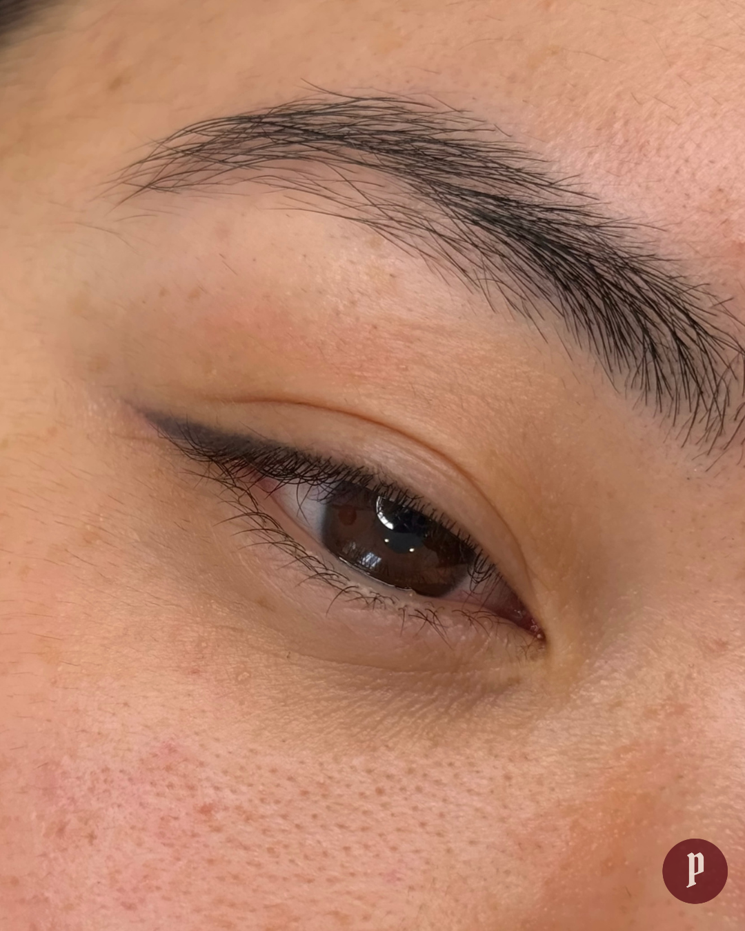 Healed Half Liner Tattoo