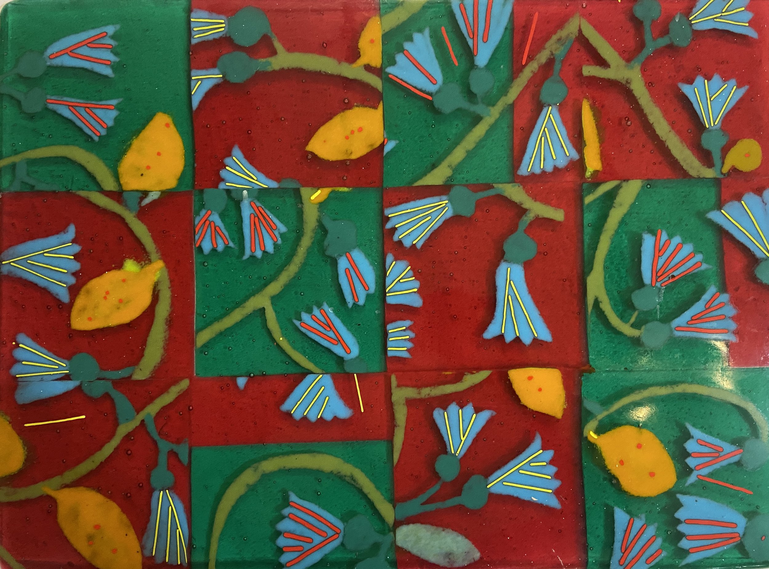18 x 24" panel made from cutting up a possible Portola panels and fusing it together again as a puzzle