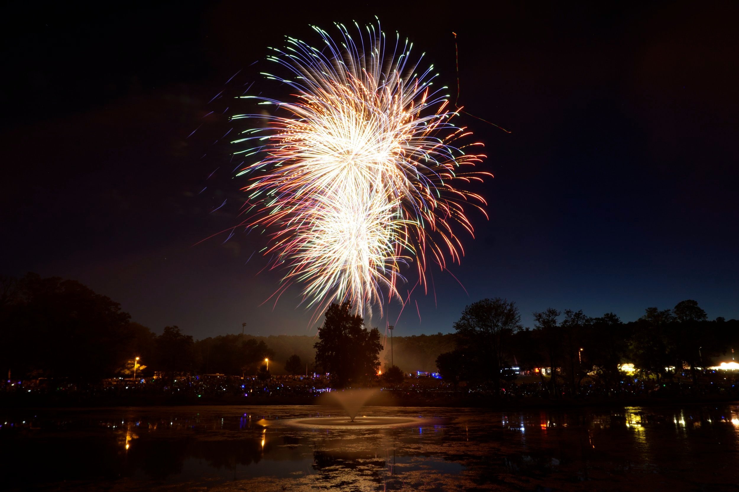 Fireworks Over Stanley Quarter Park, Published 2017, Hartford Courant