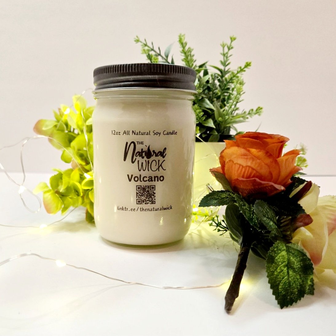 Volcano 100% Natural Soy Wax 12 oz Candle