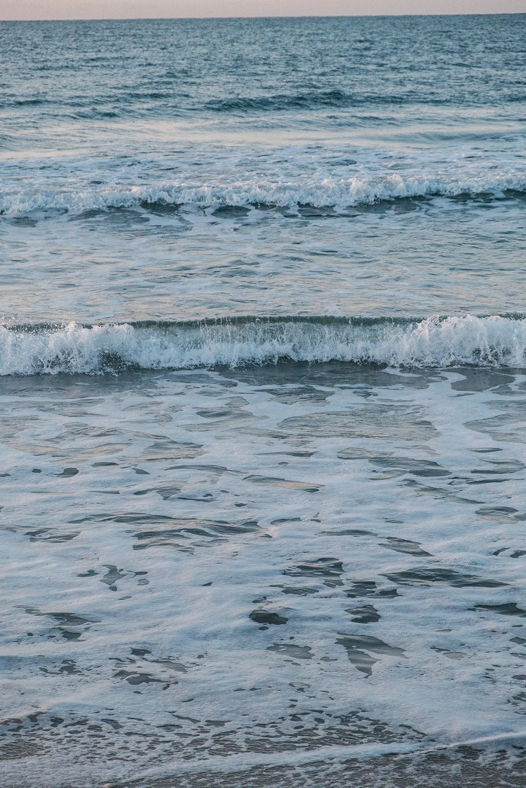 water on north carolina beach near Airbnb