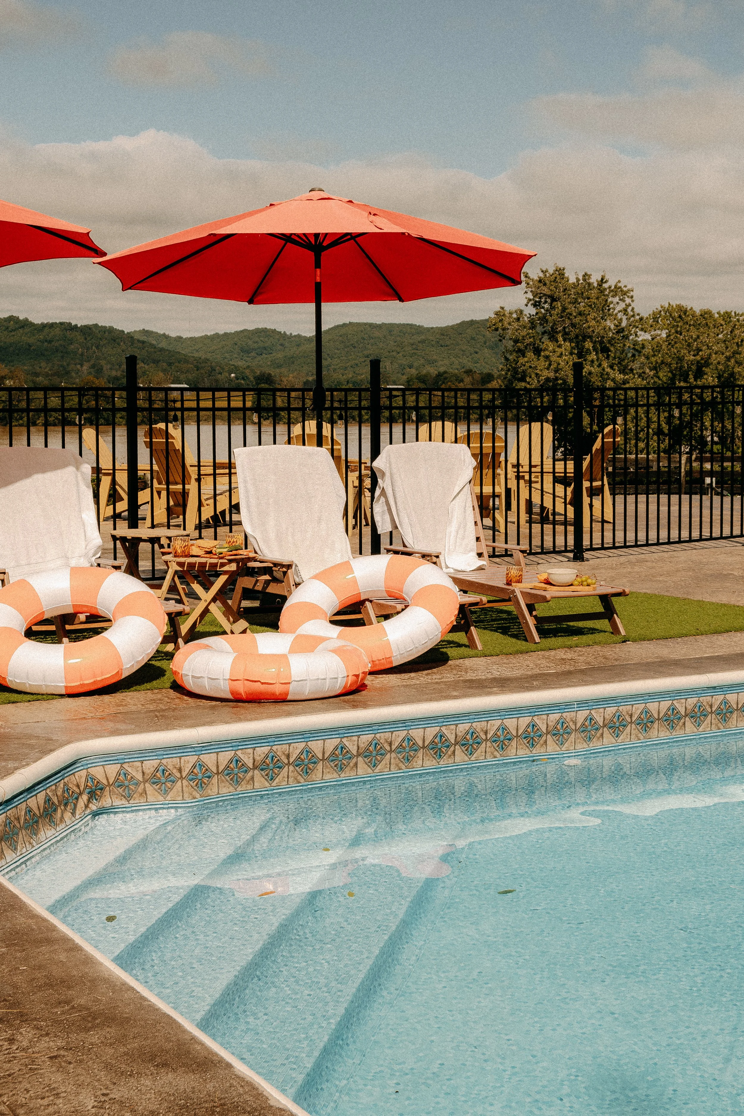 Poolside at Red Gate Farm