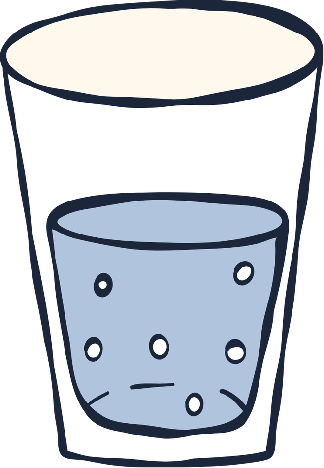 Glass of water icon.