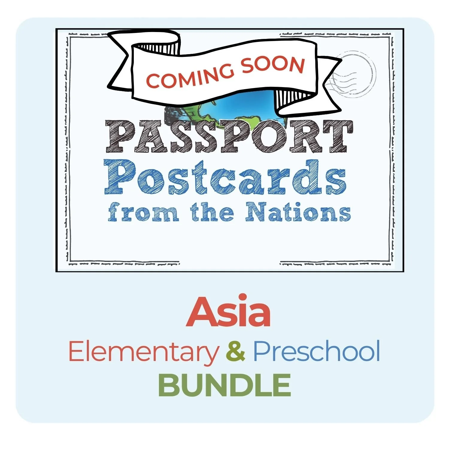 Passport Postcards from Asia Elementary & Preschool Bundle