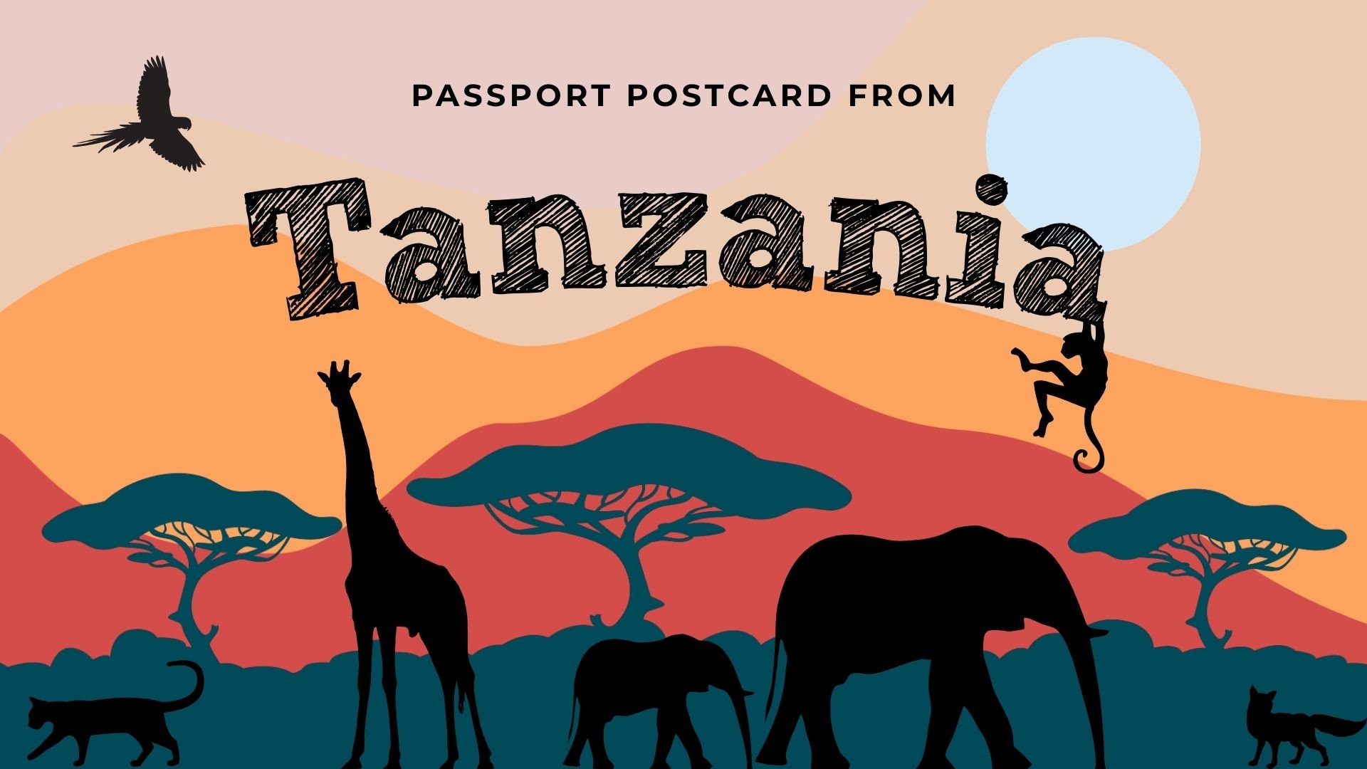 1 Preschool Passport Postcard Africa - Tanzania.jpg