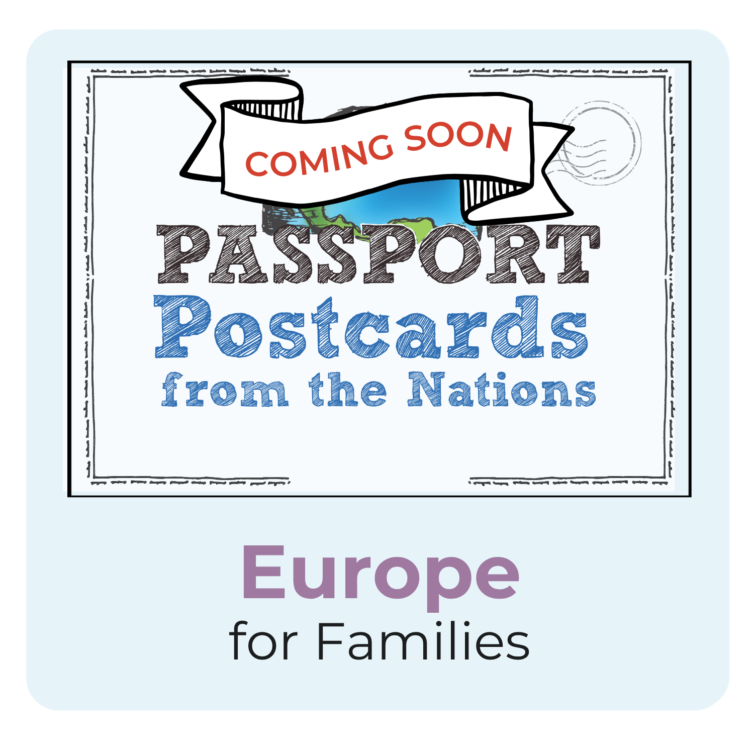 Passport Postcards from Europe for Families