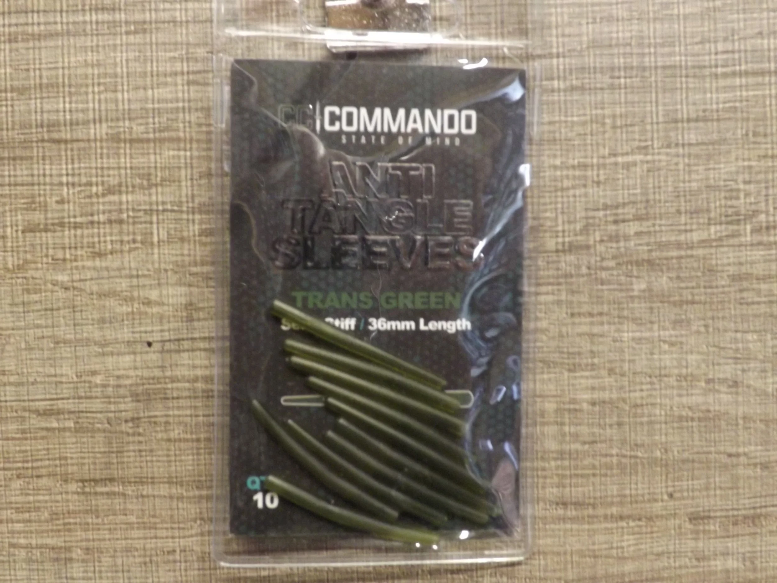 Commando Anti Tangle Sleeves Green Long Semi Stiff 36mm