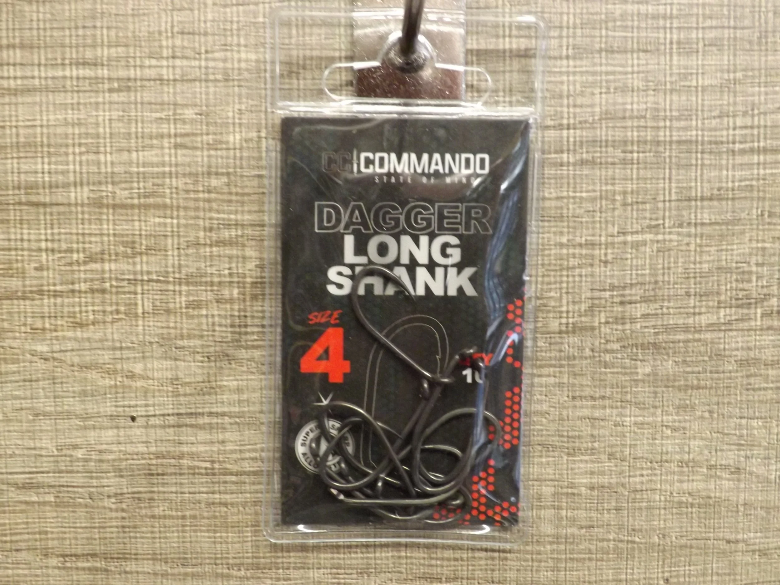 Dagger Long Shank Barbed Size 4