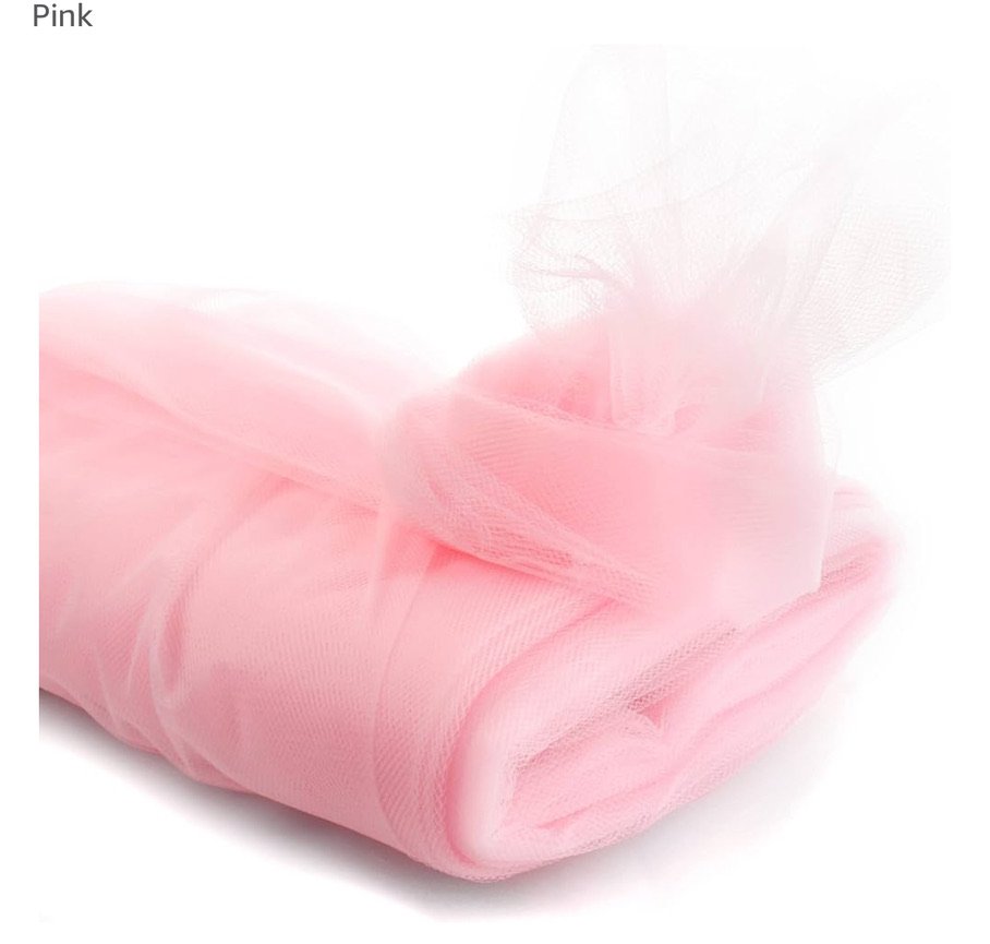 Rose Pink fabric Tulle Roll 54 Inch by 40 Yards (120 ft)