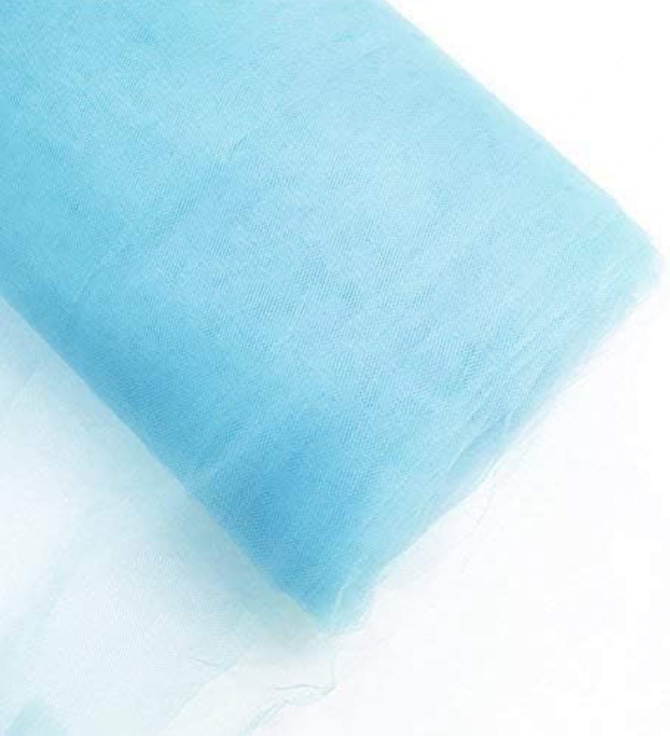 Baby Blue fabric Tulle Roll 54 Inch by 40 Yards (120 ft)