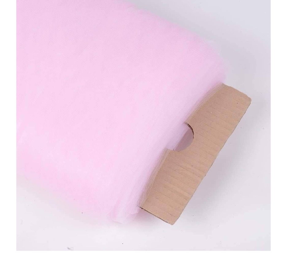 Baby Pink fabric Tulle Roll 54 Inch by 40 Yards (120 ft)