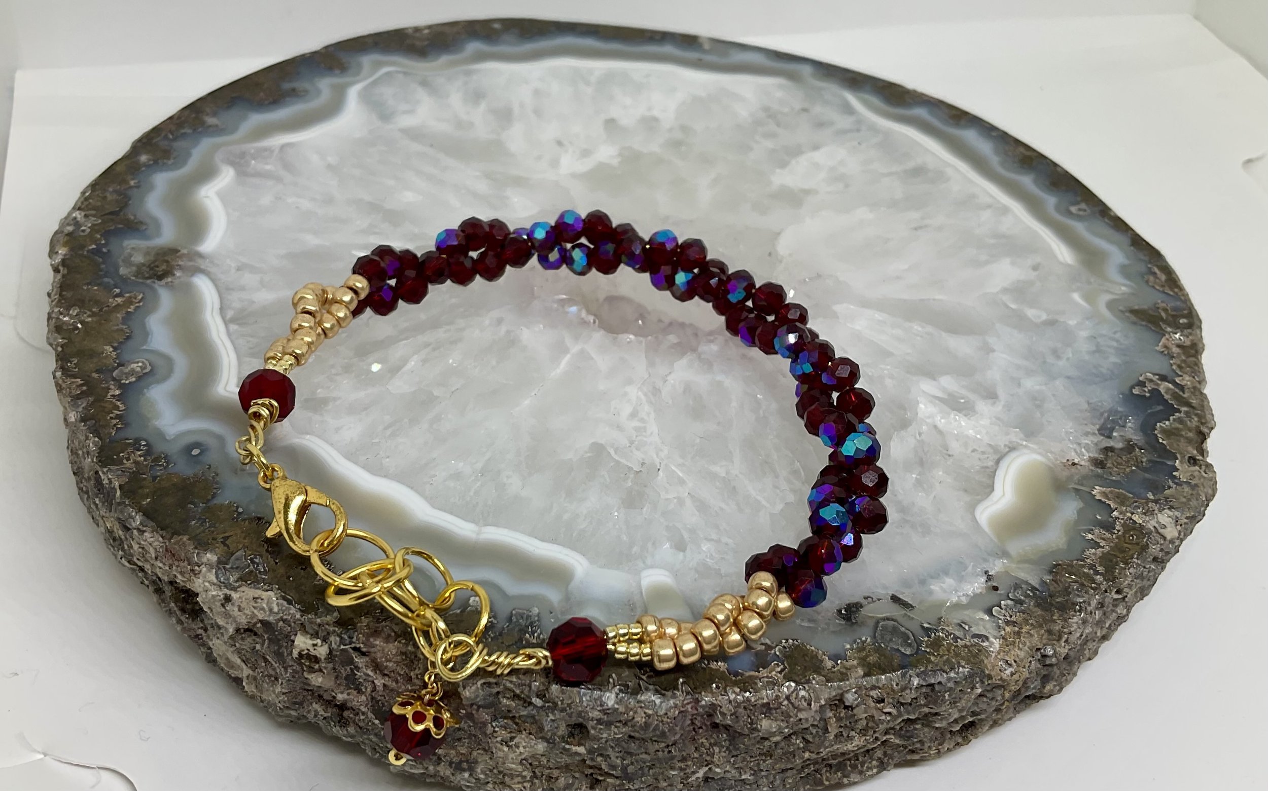 Ruby Bangle Bracelet