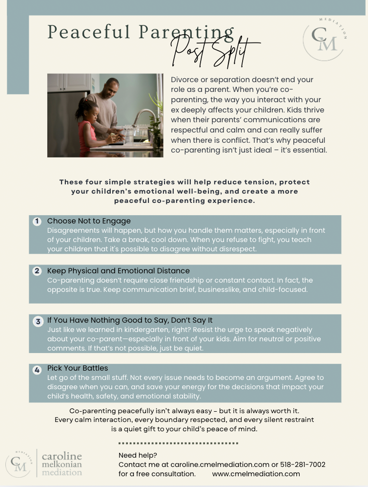 Divorce Guide on peaceful parenting