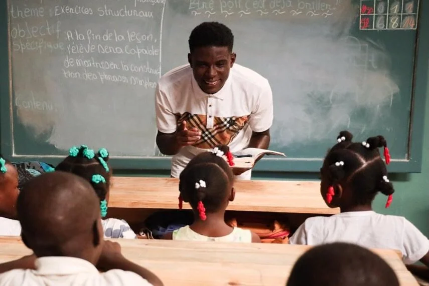 We love seeing our leaders grow and step into new roles! 

Christophe, one of our dedicated team members, has been faithfully training in discipleship and leadership development. Today, he shared a message with the children at Chapel from Genesis 1:1