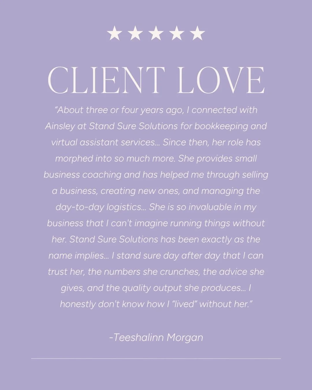 There&rsquo;s nothing more rewarding than seeing our clients thrive, not just in their business, but in their confidence around finances. Watching them gain clarity, feel empowered to make decisions, and see their business grow is why we do what we d