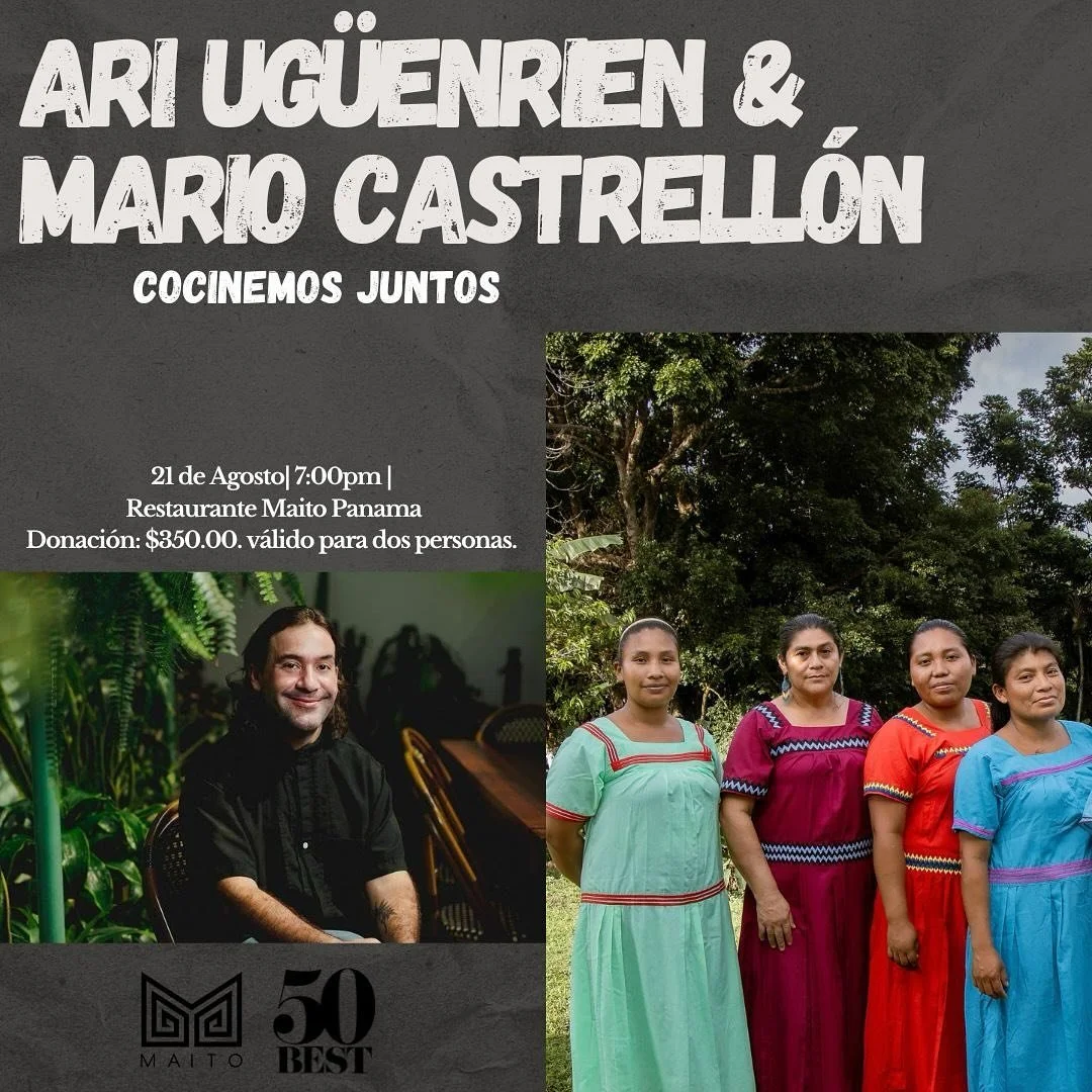 Una cena inspirada en la recetas Ng&auml;bes de R&iacute;o Ca&ntilde;a y sus riquezas gastronom&iacute;a. &Uacute;nete y conoce m&aacute;s del proyecto Ari Ug&uuml;enrien.

Acomp&aacute;&ntilde;anos junto a @mariocastrellon en la cocina @maitopanama 