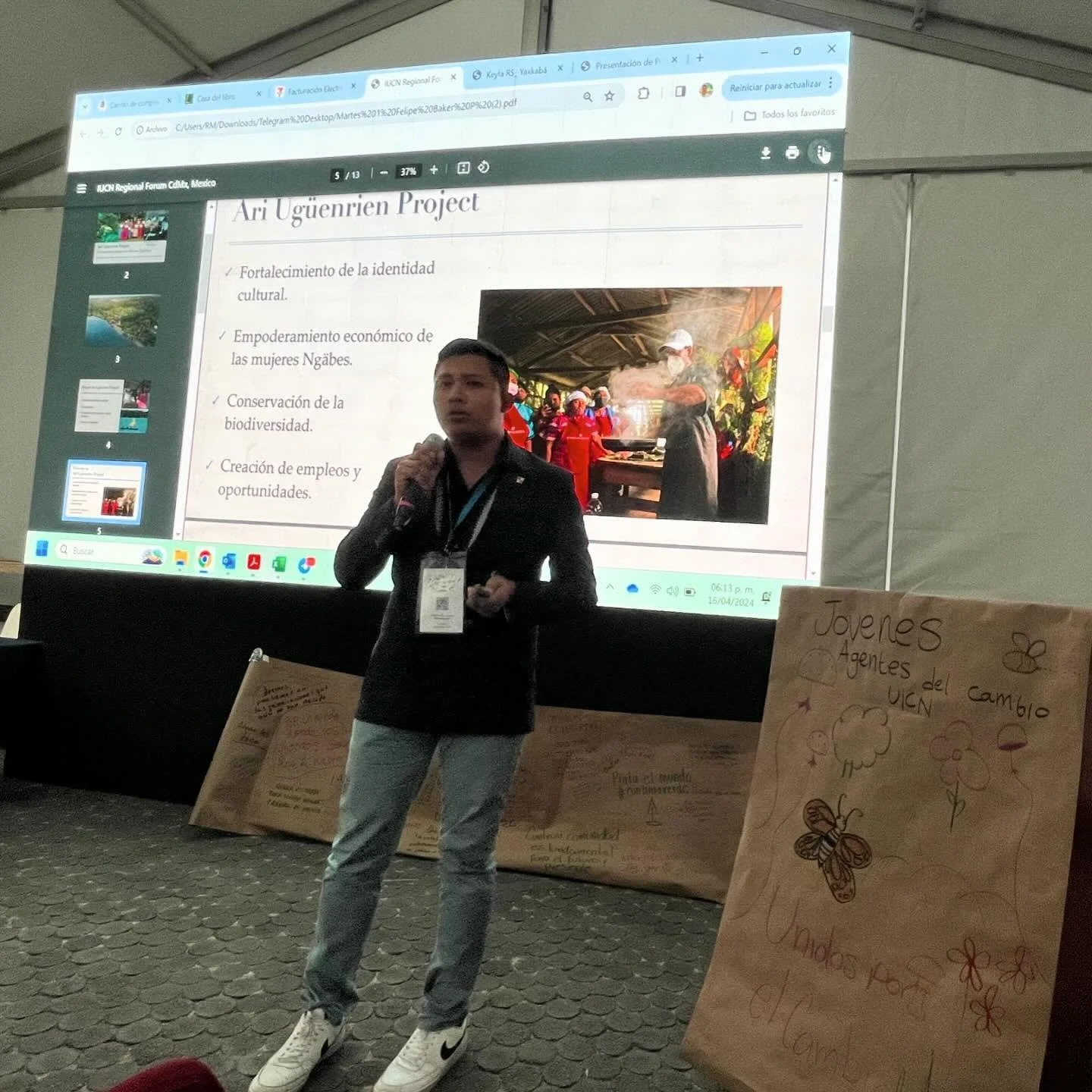 Ari Ug&uuml;enrien is a community gastronomy project led by the women of R&iacute;o Ca&ntilde;a, all working to preserve their culture and biodiversity. I am honored to have been selected to participate in the Regional Conservation Forum, organized b