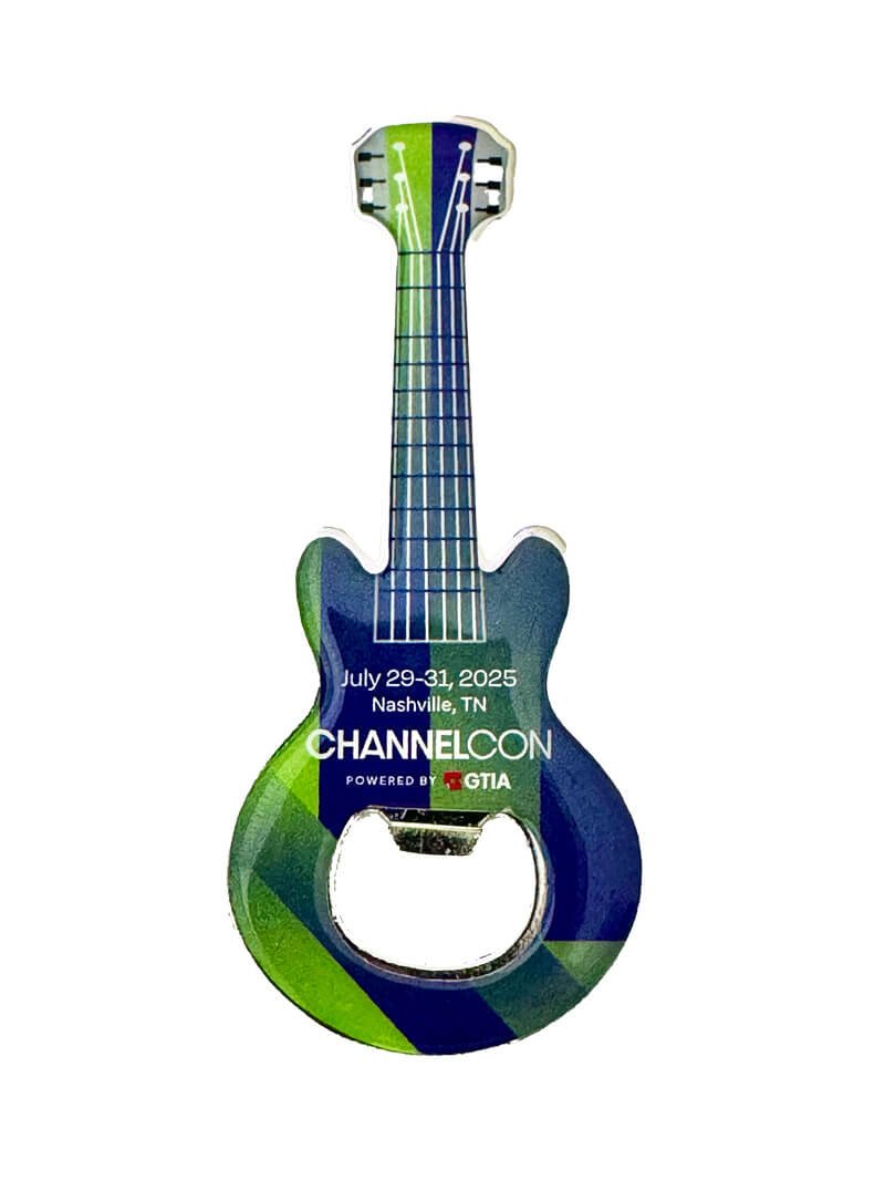 Guitar-Shaped Bottle Opener w/Magnetic Back