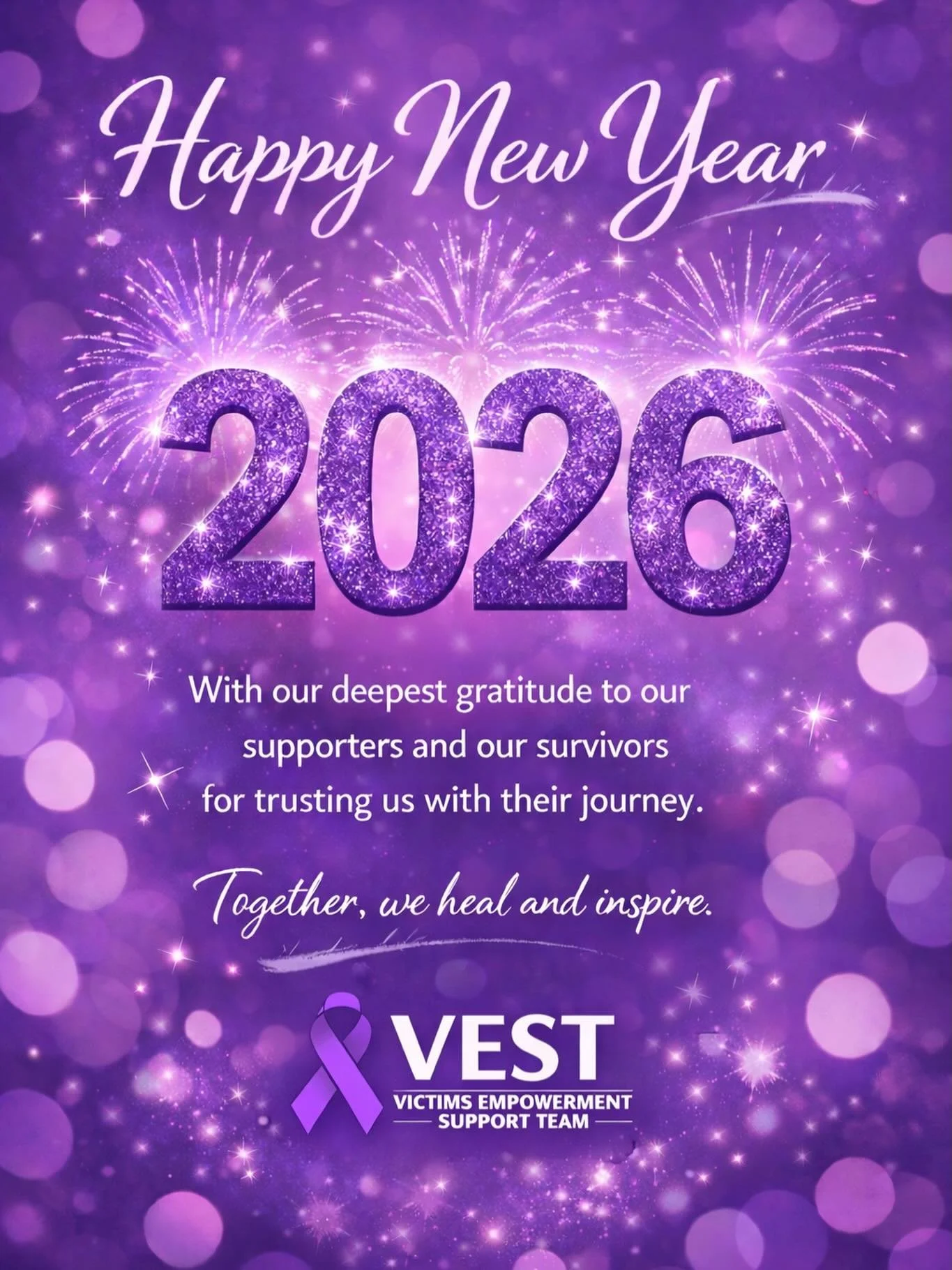As we step into a New Year, we want to extend our deepest gratitude to our amazing Advocates, Volunteers, supporters, partners, and community. Your continued support allows us to do this life-saving work.

To our survivors, thank you for trusting us 
