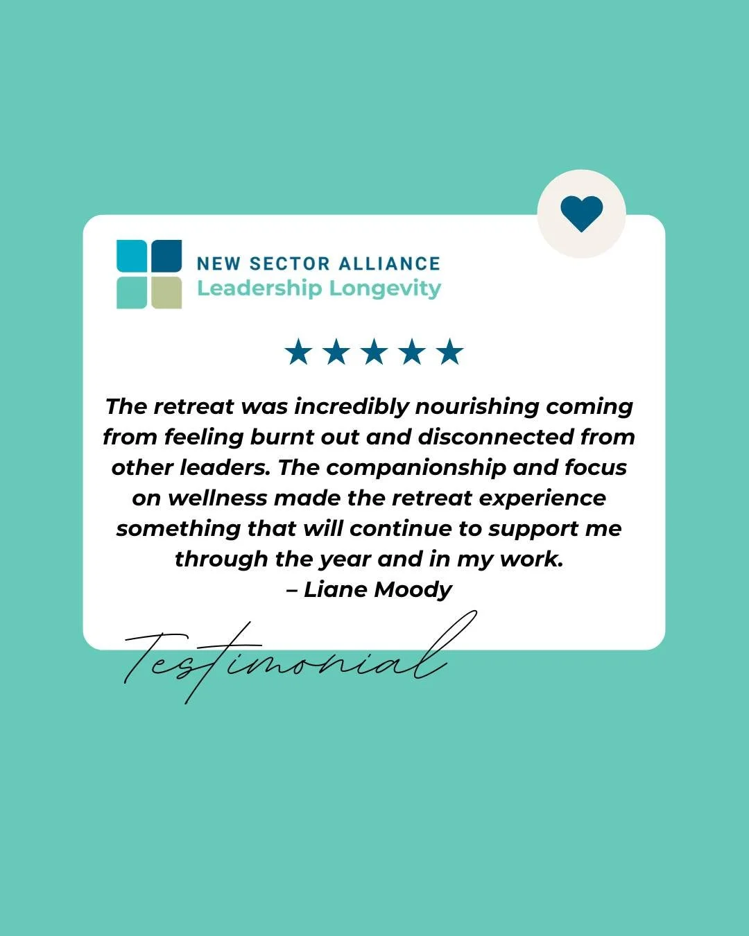 ✨ #TuesdayTestimonial. As we step into the New Year, this reminder from a Leadership Longevity Fellow captures exactly why sustainable leadership matters - not just for what we do, but how we show up. 💙
If you&rsquo;re aiming to lead with resilience