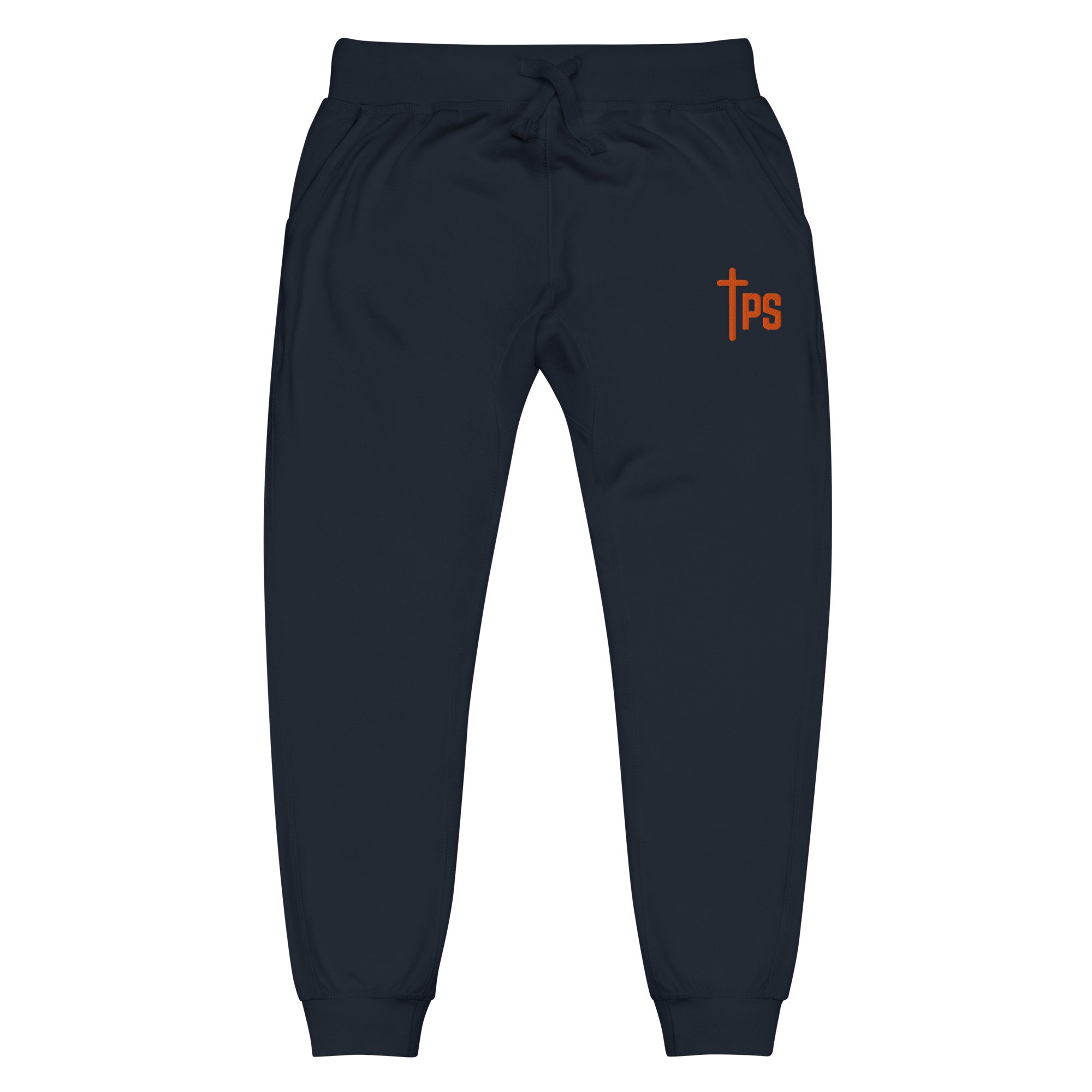 unisex-fleece-sweatpants-navy-blazer-front-67536b262c7fd.jpg