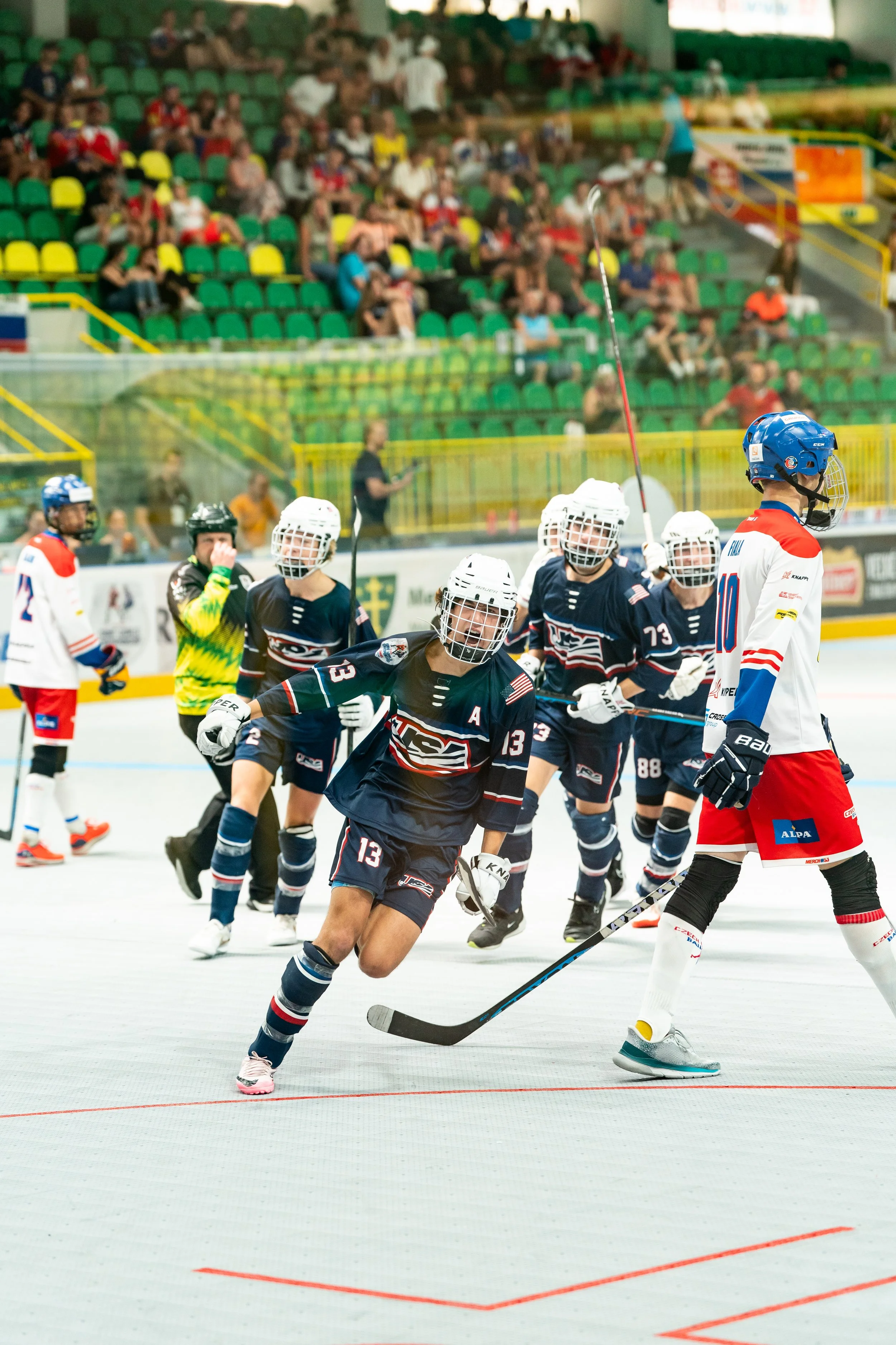 Ian Basilio fires home the go-ahead goal late against Czechia in the Bronze medal game!