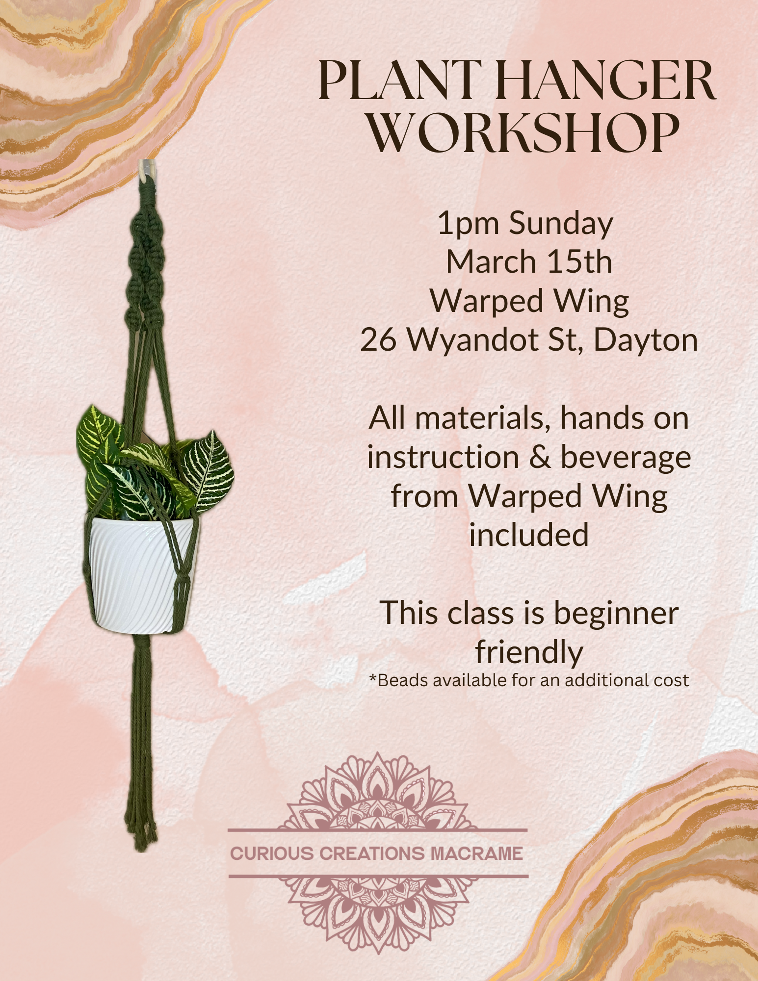 Plant hanger workshop