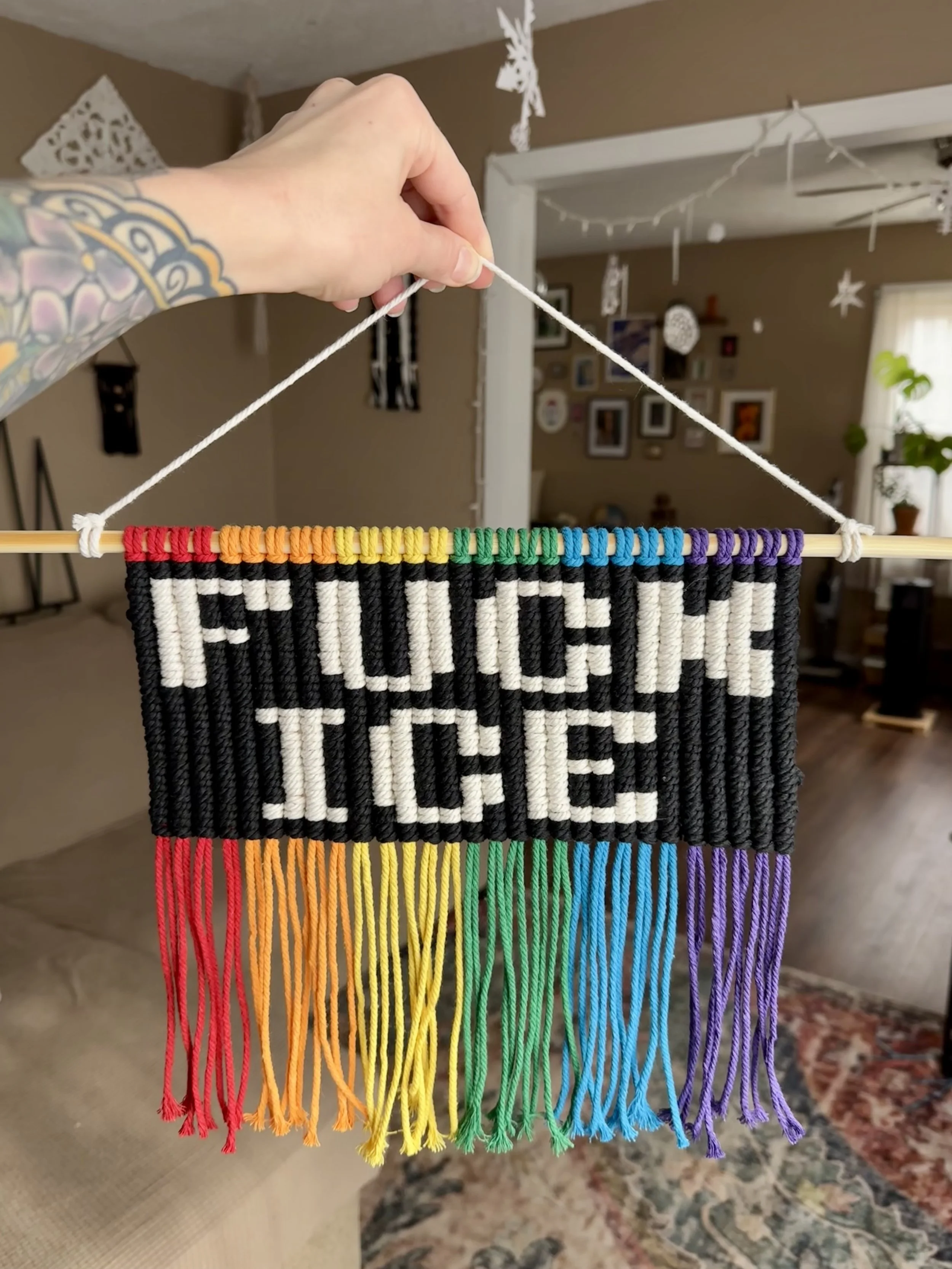 FUCK ICE TAPESTRY