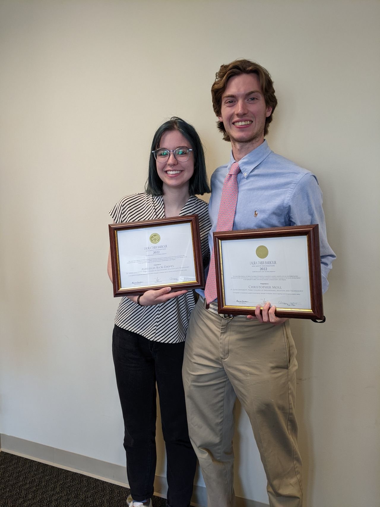 Scholarship recipients from Saint Louis University.