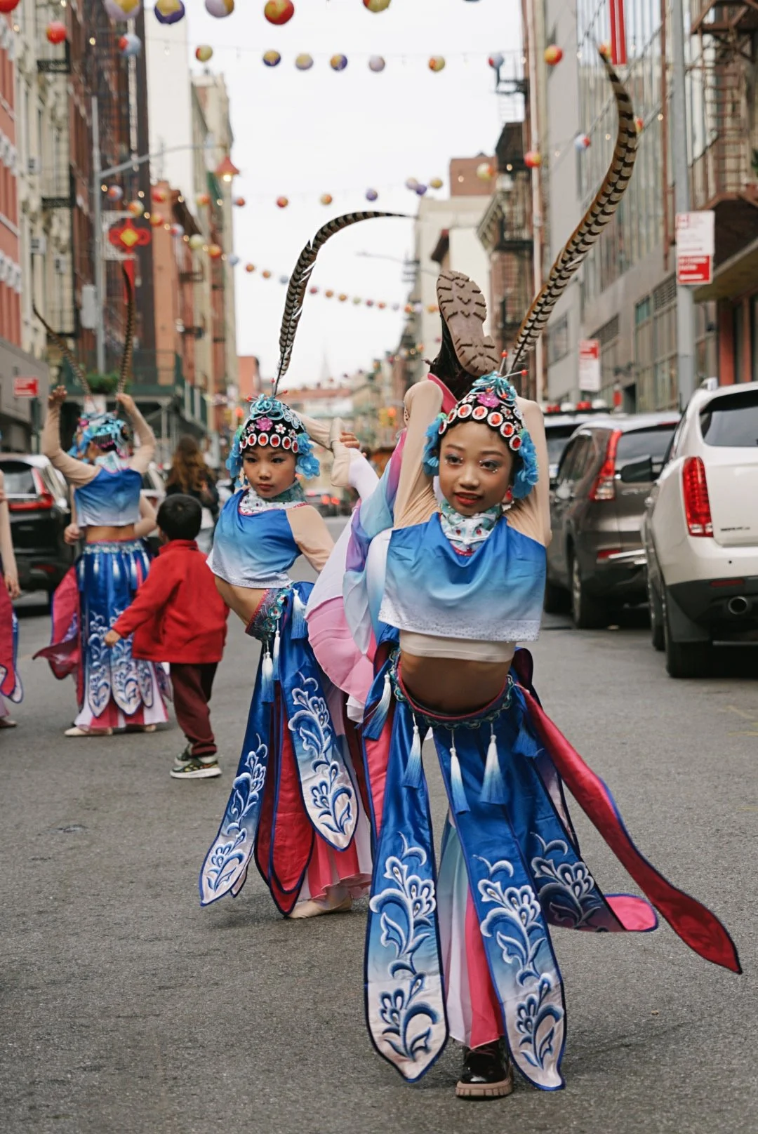 Beautiful girls in the streets of New York