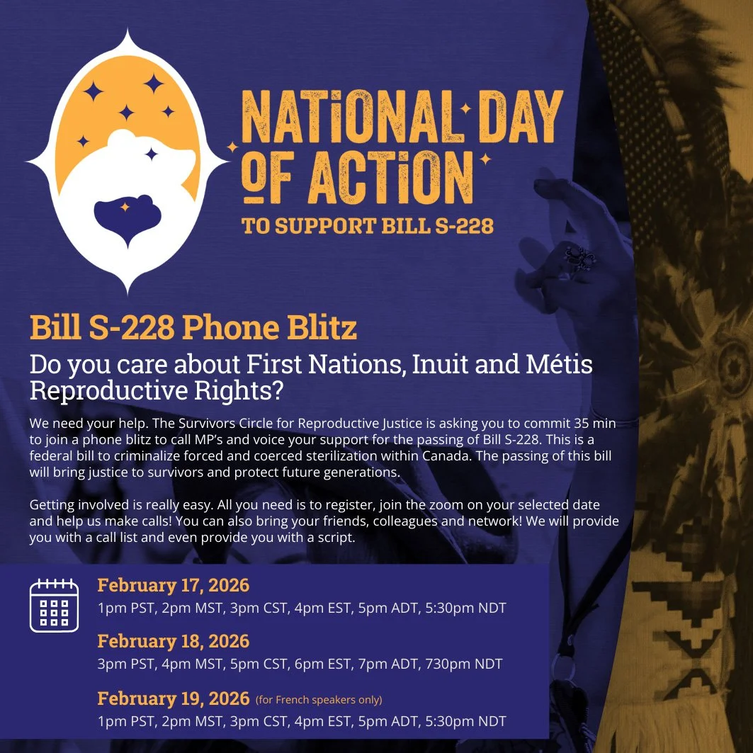 National Day of Action to Support Bill S-228: Phone Blitz