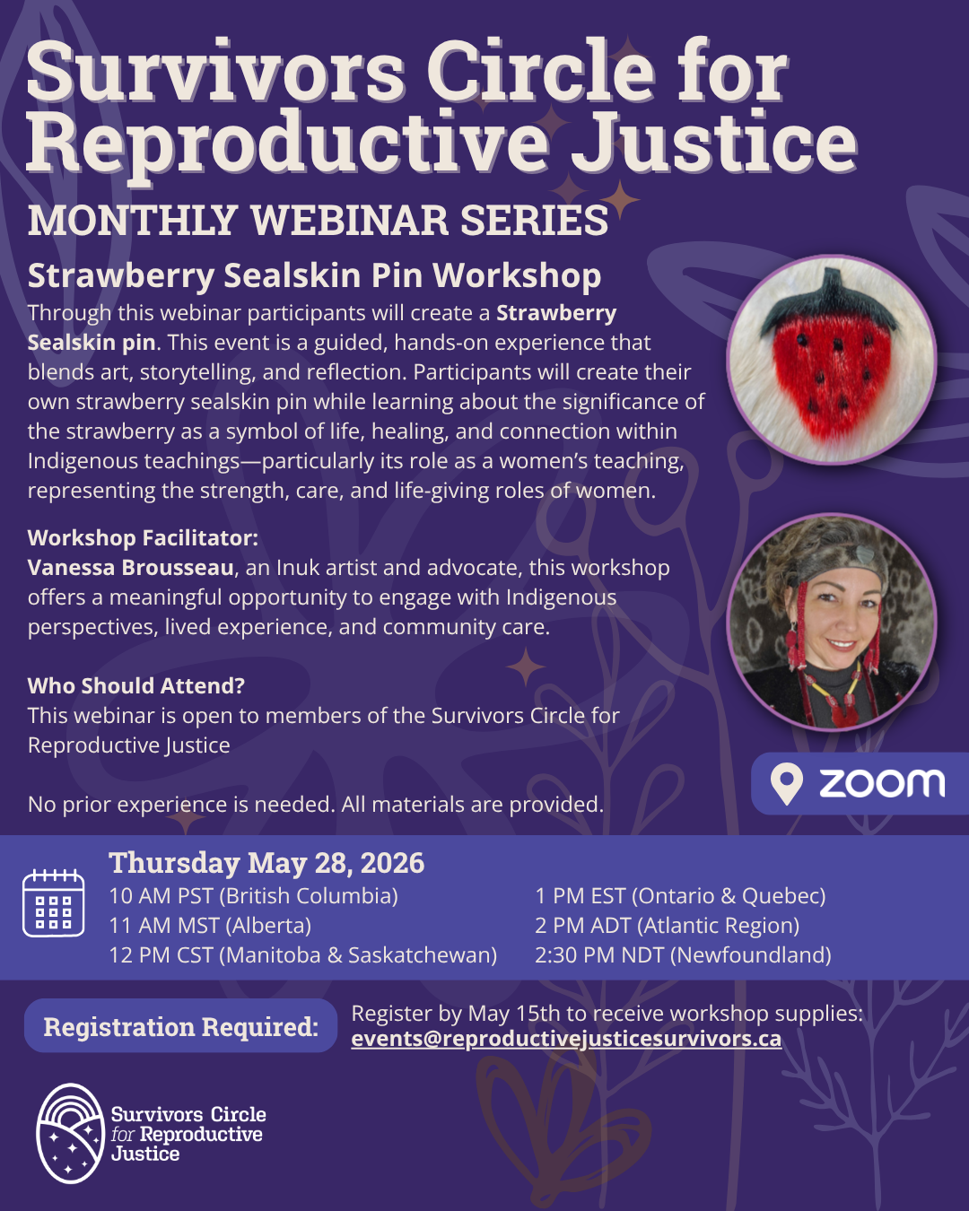 Strawberry Seal Skin Pin Workshop
