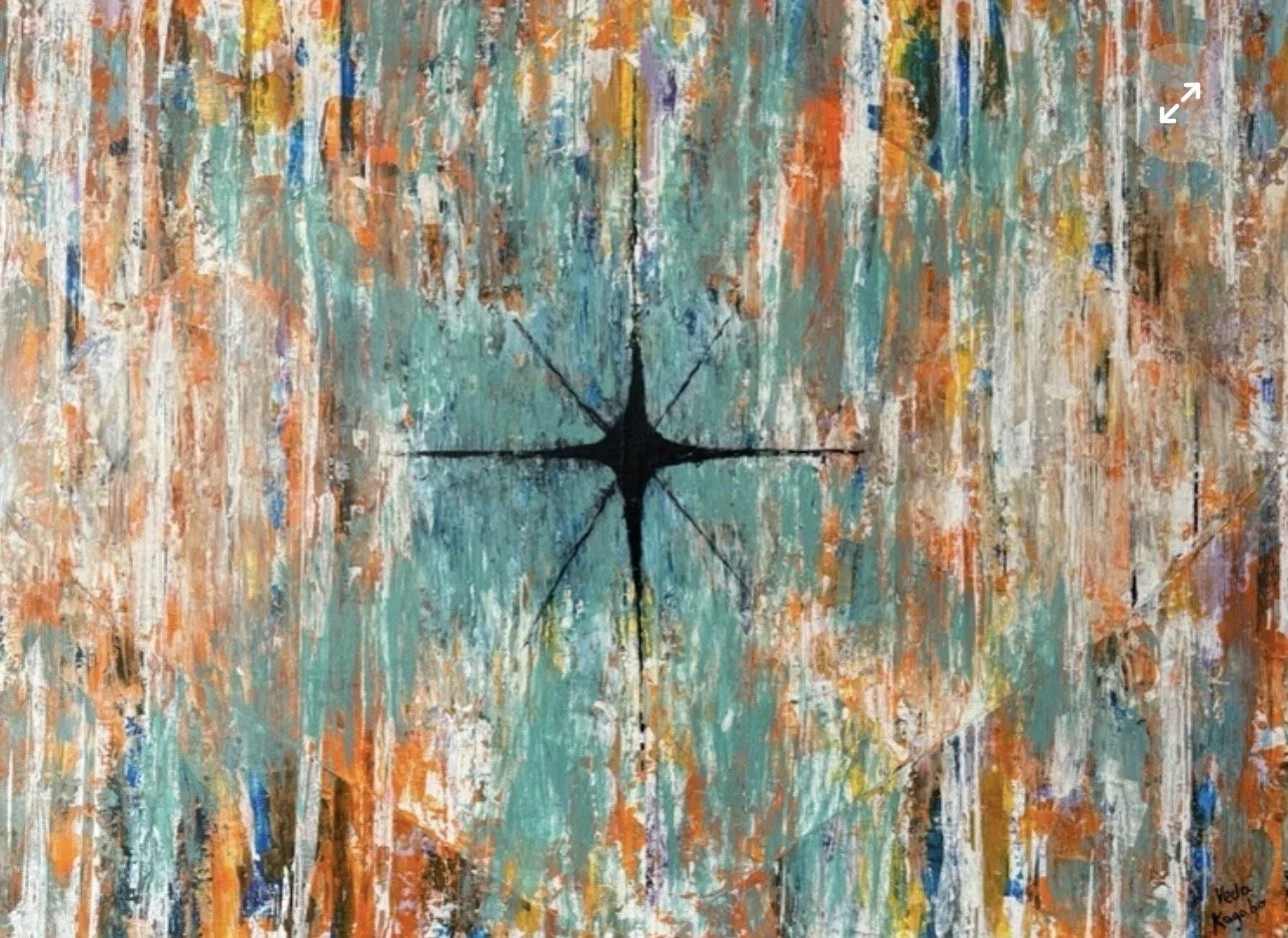 The North Star, 2023 - Acrylic on canvas, 36 x 48 in.