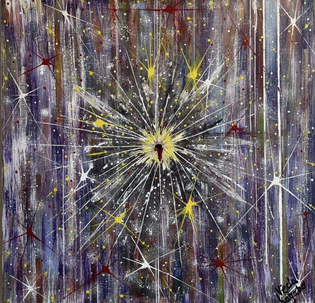 Entropy, 2023 - Acrylic on canvas, 40 x 40 in.