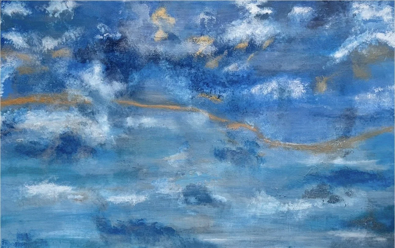 Between Two Silences, 2026 - Acrylic on canvas, 30 x 48 in.