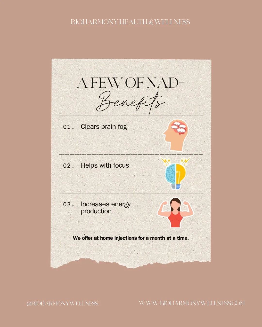 Why do I share NAD+ so much? Because I  truly believe in it! I personally use it and can see a SIGNIFICANT change in my mental clarity. NAD is naturally in your body and a part of your cell process. NAD naturally declines with age.. so why not supple