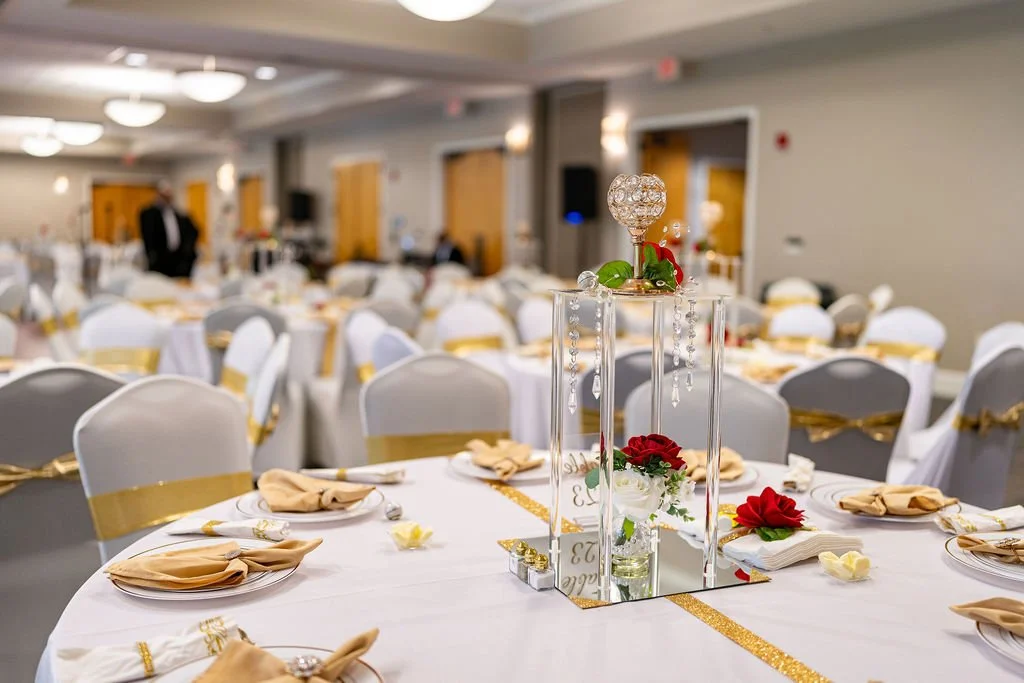 Anniversary Wedding event photography at Richmond Hill City Center in Richmond Hill Georgia captured in 2025 with elegant indoor venue lighting and coastal marsh views by ARG Foto