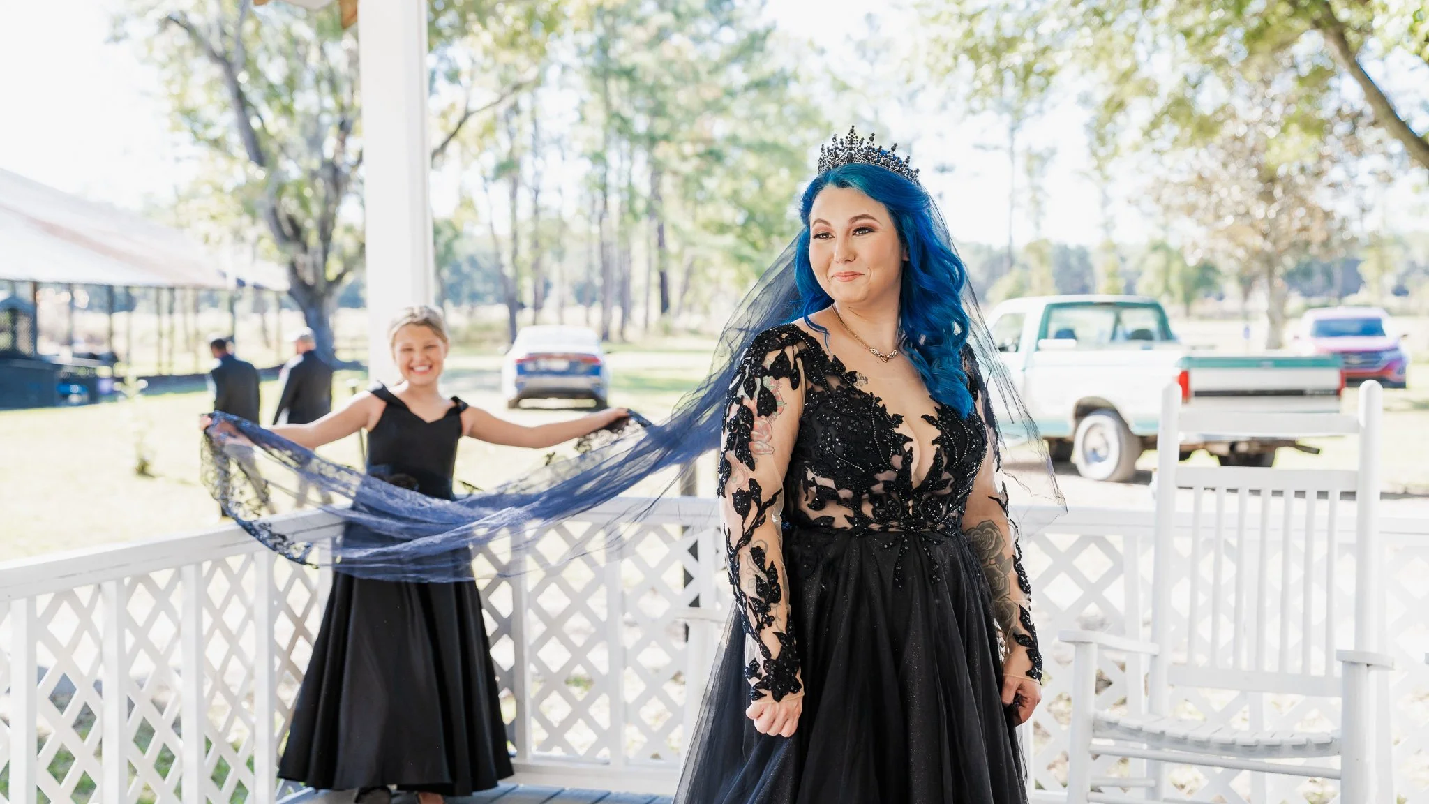 Bride getting ready portrait at Meldrim Woods Plantation wedding venue in Brooklet GA during a romantic barn wedding captured by ARG Foto