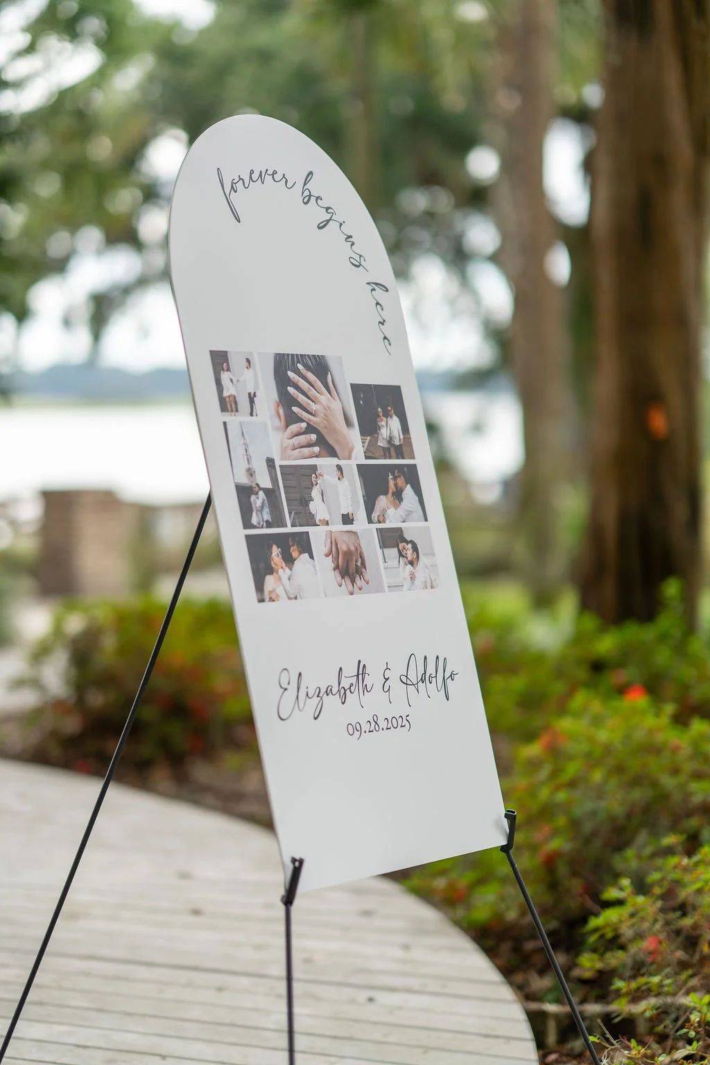Couple portrait at Oyster Factory Park in Bluffton, South Carolina, during a 2025 wedding—capturing the waterfront beauty of the May River and the timeless Lowcountry atmosphere in an editorial, cinematic style by ARG Foto.