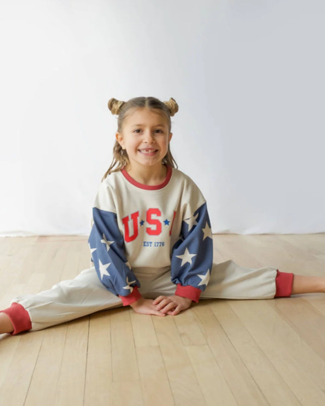 Memorial Day weekend is here ❤️🤍💙

Come shop our lightweight french terry USA sweatshirt for yourself and our adorable matching french terry USA jogger and sweatshirt sets for your little ones. Available from toddler sizes through big kid size 8.

