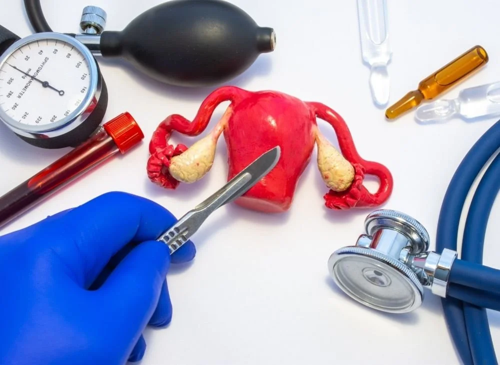 What are the surgical options for treating fibroids?