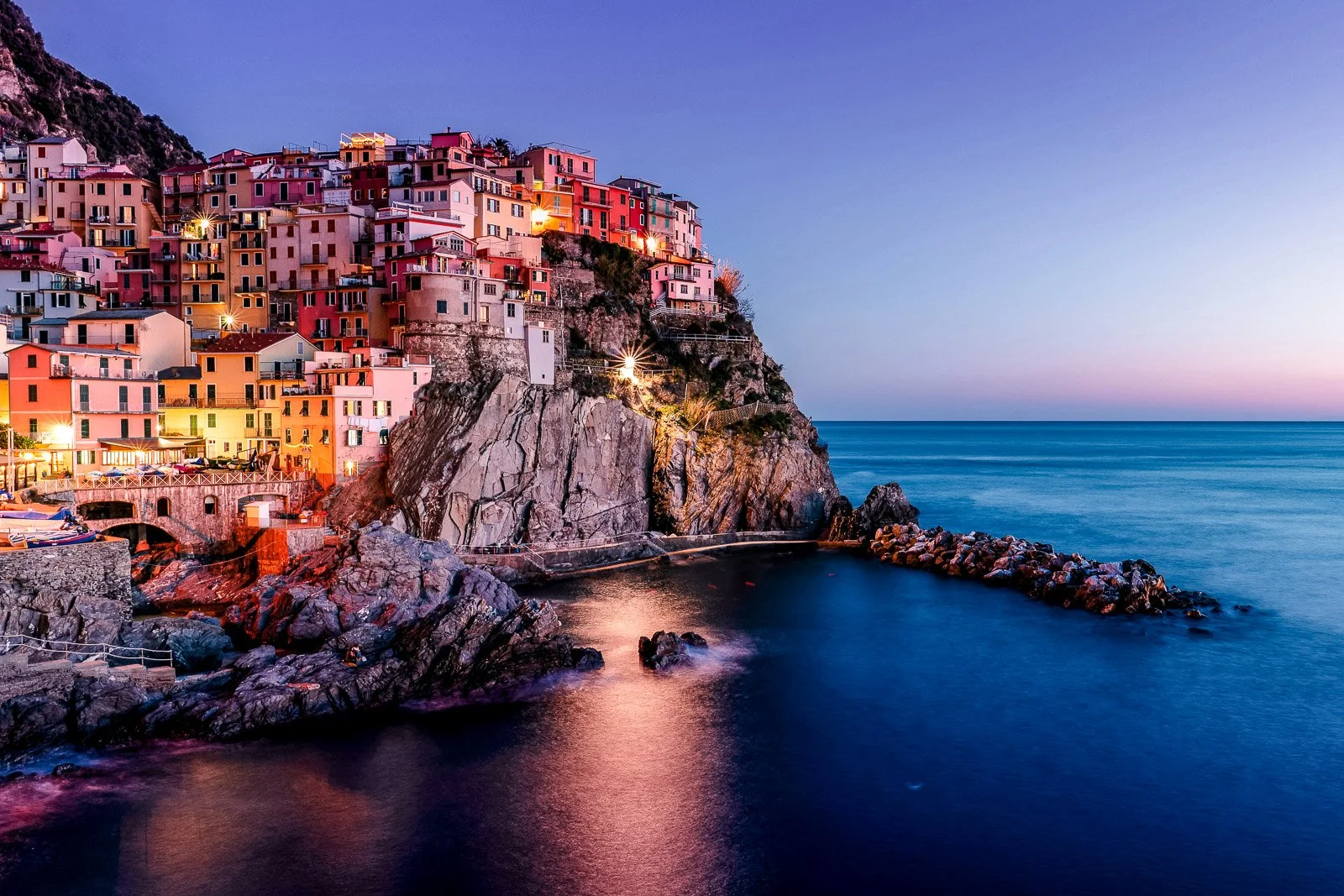Positano at Sunset - Amalfi Coast, Italy