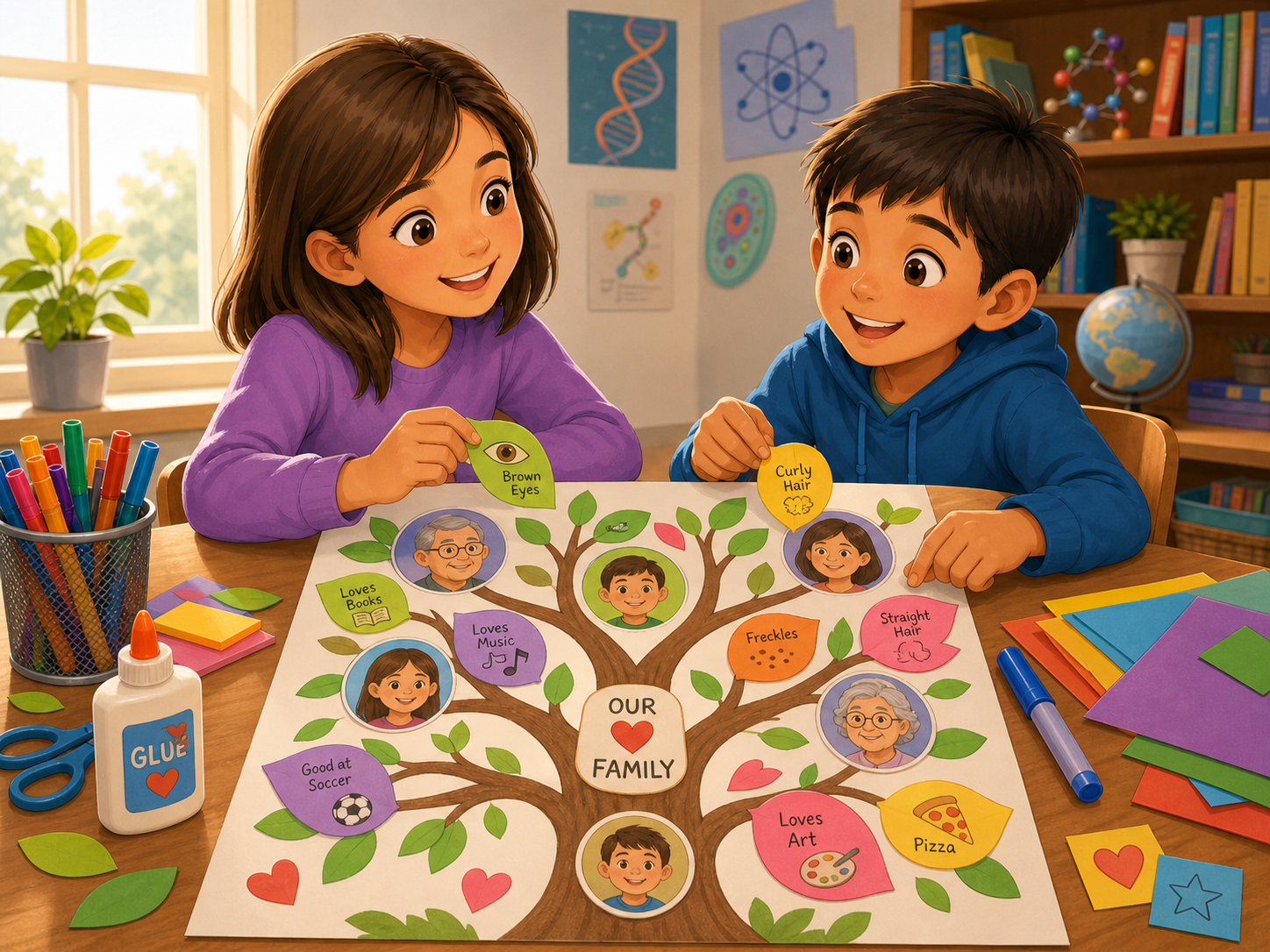 Create a DNA Family Traits Tree