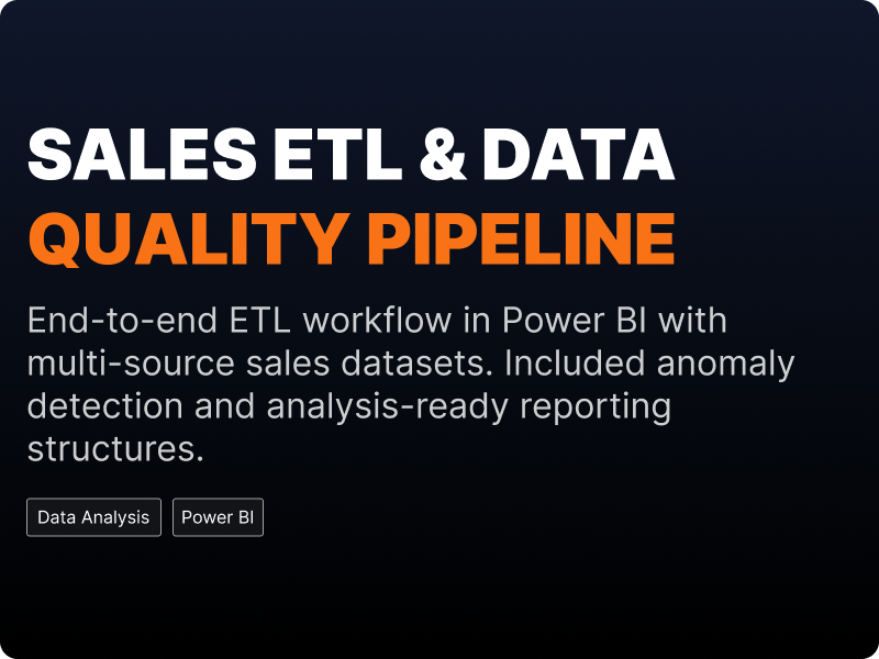 Sales ETL and Data Quality Pipeline