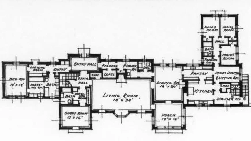 In the August, 1931 issue of California Arts and Architecture, the magazine would publish an elegant eastern home designed by a western architect, the one and only Reginald Johnson. ⁠Designed in the Colonial Revival style, the home is a spot on inter