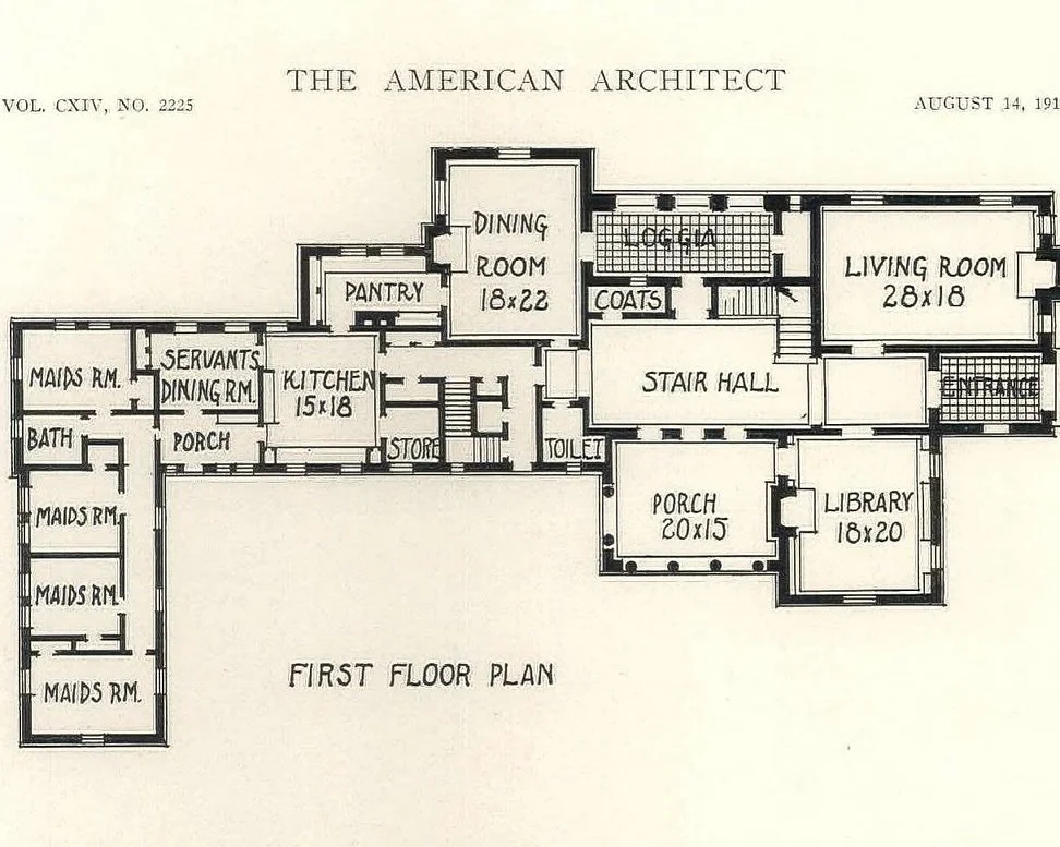 ⁠Happy Floor Plan Friday! In the mid-1910s, Ohio businessman Horace A. Fuller and his wife, Alice Ingersoll Fuller, would tap the then up-and-coming architect Reginald Johnson⁠ to design them a Mediterranean Revival villa overlooking Pasadena&rsquo;s